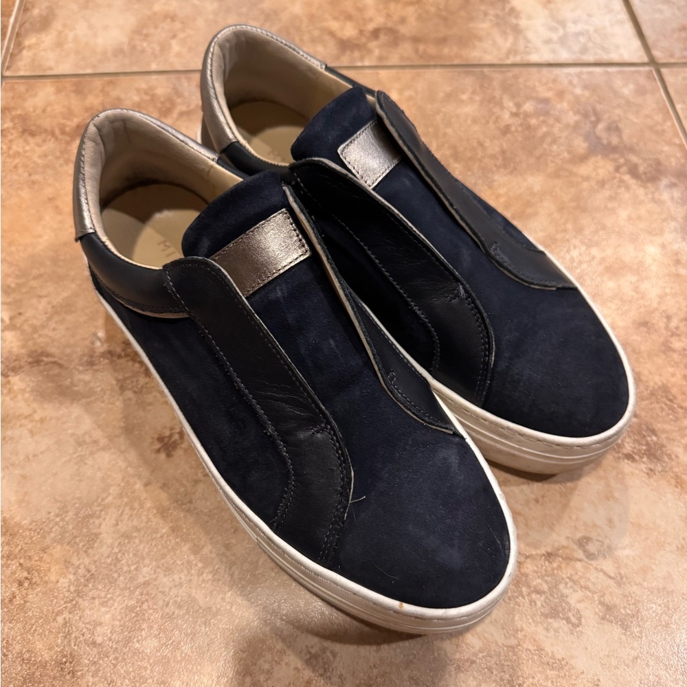 Women's Navy and Black Platform Sneakers